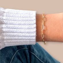 Load image into Gallery viewer, The Must - Have Gold Paper Clip Chain Bracelet - Georgina Nicol

