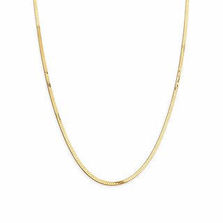 Thin Flat Herringbone Necklace 3mm - Georgina Nicol