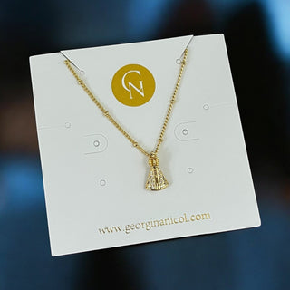 Tiny Cz Virgin Necklace - Georgina Nicol