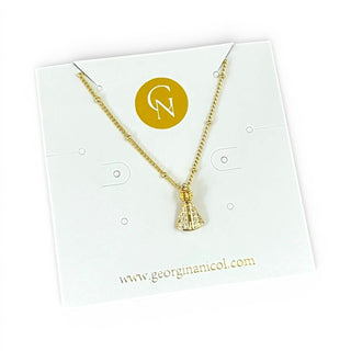 Tiny Cz Virgin Necklace - Georgina Nicol