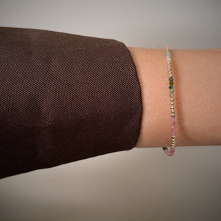 Tourmaline Gold Bead Bracelet - Georgina Nicol