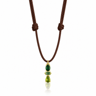 Trio Verde Cord Necklace - Georgina Nicol