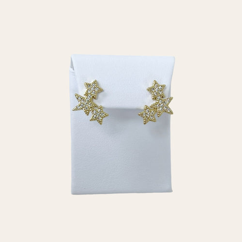 Triple Star Earrings - Georgina Nicol
