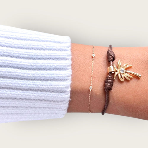 Tropical Energy & Abundance – Palm Tree Charm Bracelet - Georgina Nicol