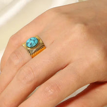 Load image into Gallery viewer, Turquoise Band Ring - Georgina Nicol
