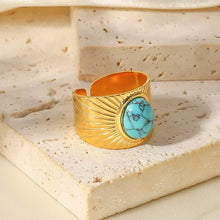 Load image into Gallery viewer, Turquoise Band Ring - Georgina Nicol
