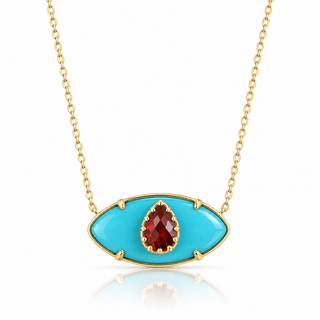 Turquoise Evil Eye Necklace - Georgina Nicol