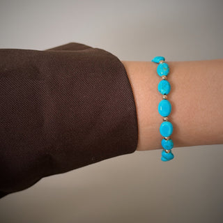 Turquoise Gold Bead Bracelet - Georgina Nicol