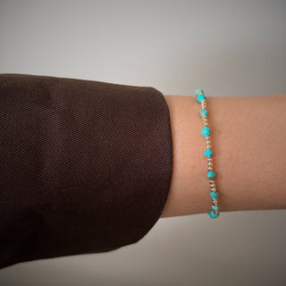 Turquoise Gold Bead Bracelet - Georgina Nicol