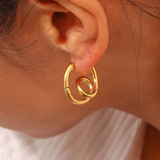 Twisted Hoop Earrings - Georgina Nicol