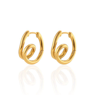 Twisted Hoop Earrings - Georgina Nicol