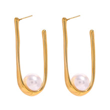 Load image into Gallery viewer, U Pearl Earrings - Georgina Nicol
