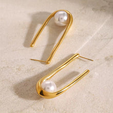 Load image into Gallery viewer, U Pearl Earrings - Georgina Nicol
