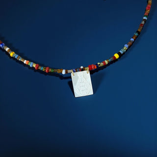 Virgin Del Valle Mother of Pearl Necklace - Georgina Nicol