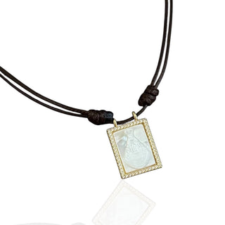 Virgin Del Valle Mother of Pearl Necklace - Georgina Nicol