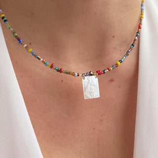 Virgin Del Valle Mother of Pearl Necklace - Georgina Nicol