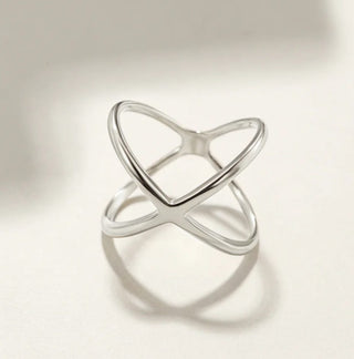 Gold Crossover Ring - Georgina Nicol