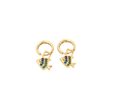 Load image into Gallery viewer, Fish Hoop Earrings
