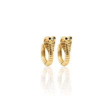 Load image into Gallery viewer, Cobra Hoop Earrings, Serpent, Snake, GoldCobra Hoop Earrings, Serpent, Snake, Gold, Egypt Jewelry
