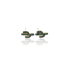 Load image into Gallery viewer, Cactus Stud Earrings, Succulent Jewelry, Green Stud Earrings, Trendy
