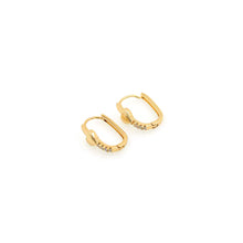 Load image into Gallery viewer, Dainty Heart Hoop Earrings
