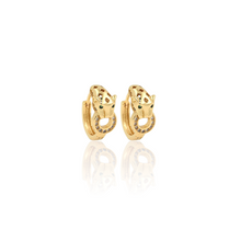 Load image into Gallery viewer, Panther Hoop Earrings
