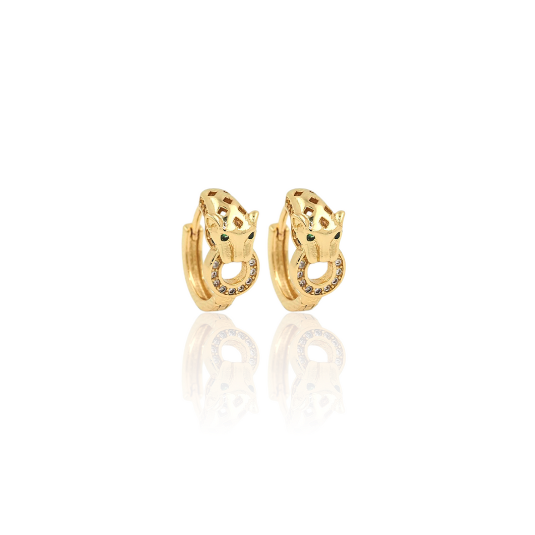 Panther Hoop Earrings